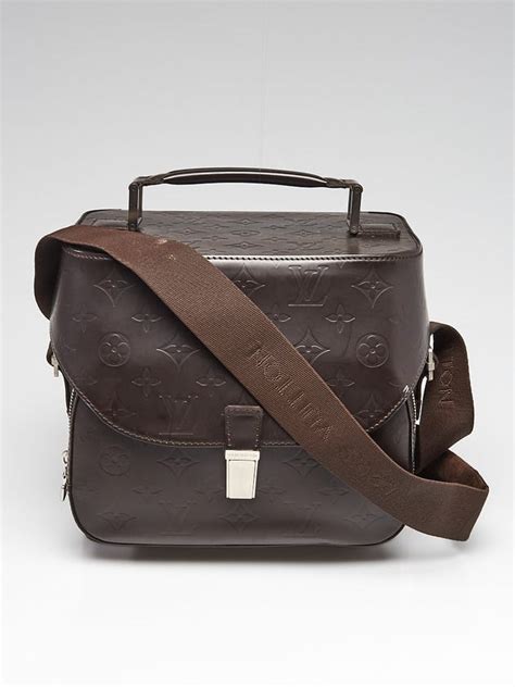 LOUIS VUITTON Monogram Glace Charly Camera Bag Cafe